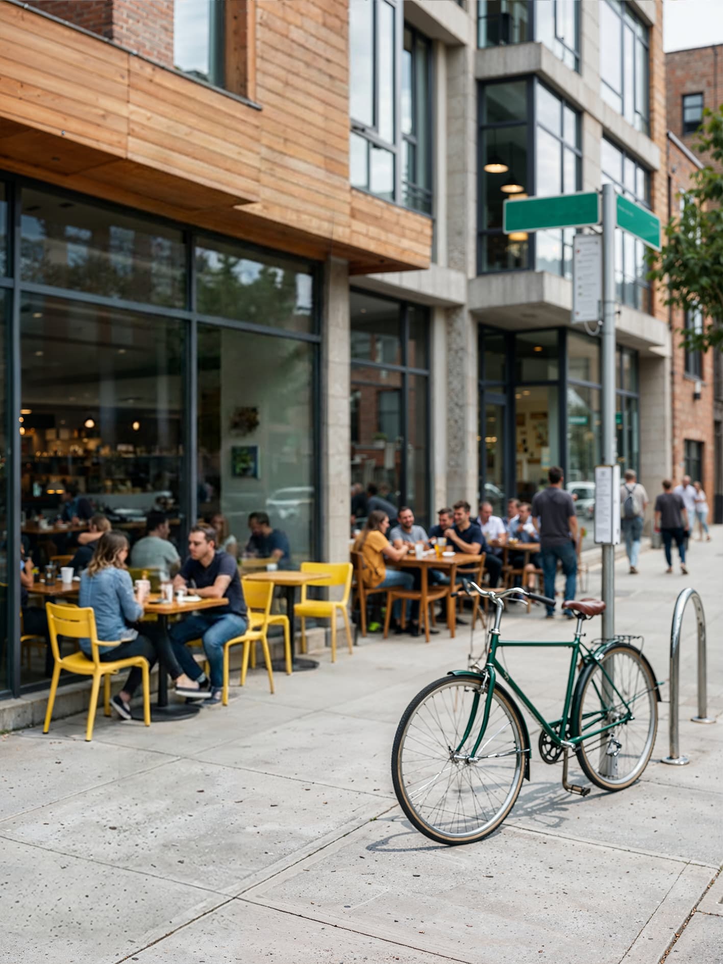 Frente de restaurante - sem Wind Banner