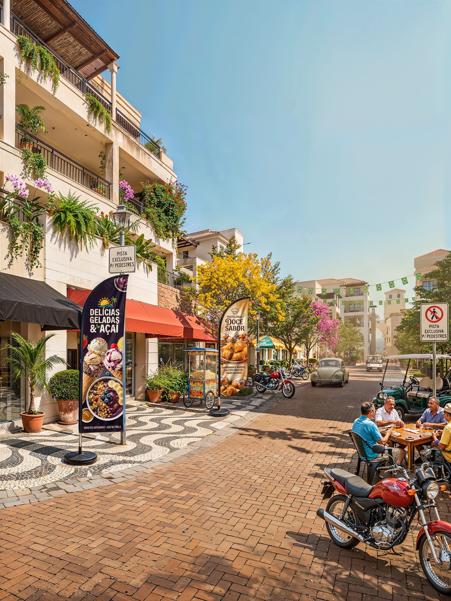 Fachada comercial - com Wind Banner